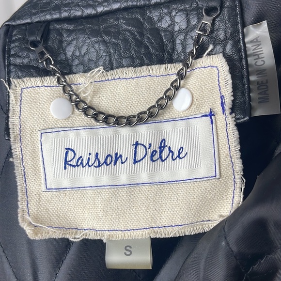 Raisin D’etre Faux Leather Moto Jacket - Picture 6 of 8